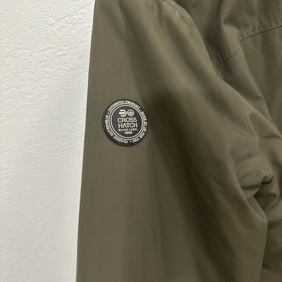 PRICE DROP ❤️Mens Crosshatch Black label Woodrow Jacket In Olive Green Sz L - Picture 8 of 10